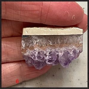 Natural Amethyst Slice Pendant